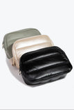 Nylon Multi Pocket Side Fanny Pack: MOSS