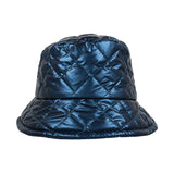 Shiny Quilted Bucket Hat
: Silver