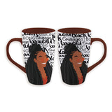 BLACK AND BEAUTIFUL LATTE MUG