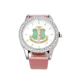 AKA Pink Leather Watch Women