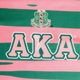 Pink and Green  Sorority Fashion Shawl Scarf