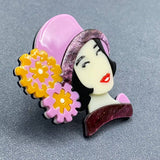 Creative Beauty Acrylic Brooch - MIO63672