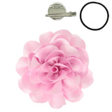 Camellia Flower Pin and Hair Clip : Burgundy
