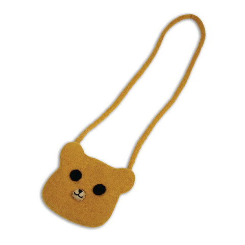 Yellow Bear Long Handle Coin Purse