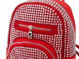Via Fiore Rhinestone Mini Backpack – Glam Fashion Backpack: Black