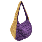 College Quilted Puffer Lightweight Shoulder Bag: NVYORA / ONE SIZE