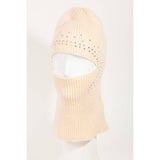 Rhinestone Accent Knitted Balaclava: FU