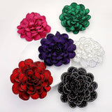 Bling Studded Flower Brooch / Hair Clip
: BK-CL