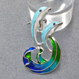 The Dolphin Jumping Out of The Sea Brooch