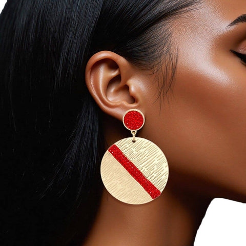 Red Gold Earrings:
