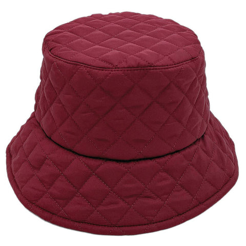Quilted Padding Bucket Hat: BUR / ONE SIZE