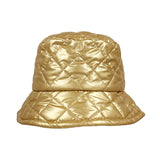 Shiny Quilted Bucket Hat
: Silver