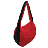 College Quilted Puffer Lightweight Shoulder Bag: NVYORA / ONE SIZE