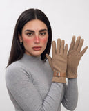 Women’s Classic Fashion Gloves with Buckle – 3 Colors: Black