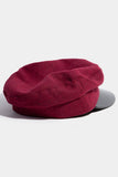 Faux Leather Trim Cabbie Cap: GR