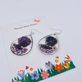 Bowtie Floral Decoration Beauty Girl Dangle Earring - PDF: Orange