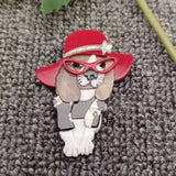 Fashion Pooch Acrylic Brooch
