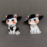 Acrylic Cat Brooch - MIO73953: B