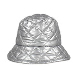 Shiny Quilted Bucket Hat
: Silver