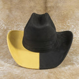 Gameday Two Tone Block Western Cowboy Hat: BLWH