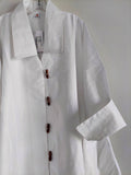 Blanc Cotton Swing Dress