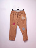 MOON PANTS 3 FLOWERS: CORAL / Frenchman