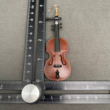 Resin Violin Dangle Earrings