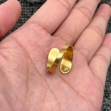 Two Tone Enamel 18K Gold Plated SS Adjustable Ring - FGS