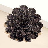 Bling Studded Flower Brooch / Hair Clip
: BK-CL