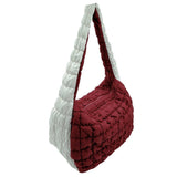 College Quilted Puffer Lightweight Shoulder Bag: NVYORA / ONE SIZE