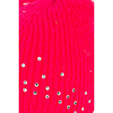 Rhinestone Accent Knitted Balaclava: FU