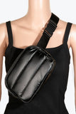 Nylon Multi Pocket Side Fanny Pack: MOSS