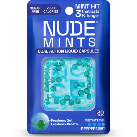 NUDE Mints - Dual Action Liquid Mint Capsules (Peppermint)