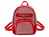 Via Fiore Rhinestone Mini Backpack – Glam Fashion Backpack: Black
