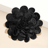 Bling Studded Flower Brooch / Hair Clip
: BK-CL