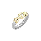 Two Tone Buckle Pointed Ring
: 8