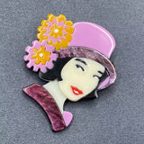 Creative Beauty Acrylic Brooch - MIO63672