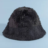 Mixed Faux Fur Loose Bucket Hat: KA