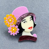 Creative Beauty Acrylic Brooch - MIO63672