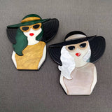 Acrylic Fashion Women Brooch: B