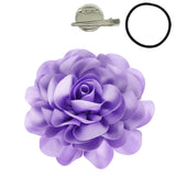 Camellia Flower Pin and Hair Clip : Burgundy