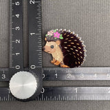 Hedgehog Acrylic Brooch