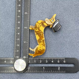 Dachshund with Topper Hat Acrylic Brooch