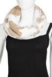 Cowhide Print Infinity Scarf: BK