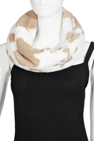 Cowhide Print Infinity Scarf: BE