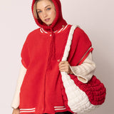 College Quilted Puffer Lightweight Shoulder Bag: NVYORA / ONE SIZE
