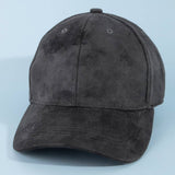Soft Suede Six Panel Baseball Cap: IV