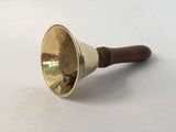 Brass Bell with Wood Handle Small