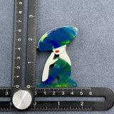Parisian Belle  Acrylic Brooch