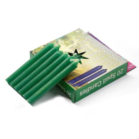4''Chime/Spell candles(pack of 20) Green